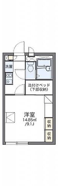 レオパレスエクレール鬼無 210｜香川県高松市鬼無町藤井(賃貸アパート1K・2階・23.18㎡)の写真 その2