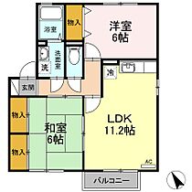 香川県高松市檀紙町1133-2（賃貸アパート2LDK・2階・55.46㎡） その2