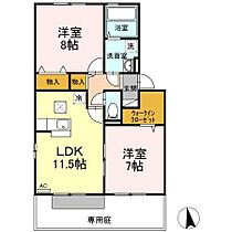 ヴェルデ A館 102 ｜ 香川県高松市鶴市町2055-2（賃貸アパート2LDK・1階・62.95㎡） その2