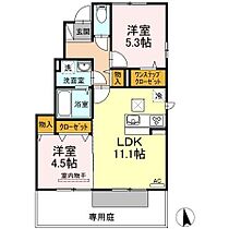 グランツ上薬王寺　Ｂ棟 101 ｜ 香川県高松市檀紙町560-1（賃貸アパート2LDK・1階・51.15㎡） その2