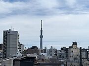 スカイツリーが望める眺望です。（天候によります）