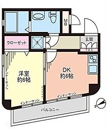 間取図画像 1DK