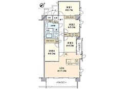ステイツ城東グランプレイス 4LDKの間取図画像