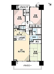 リバーガーデン出来島 3LDKの間取図画像