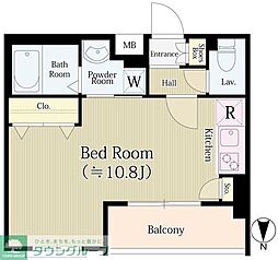 明日香新町 ワンルームの間取図画像