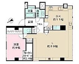 羽沢ハウス 1LDKの間取図画像
