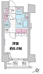 ステラメゾン三軒茶屋 1Kの間取図画像