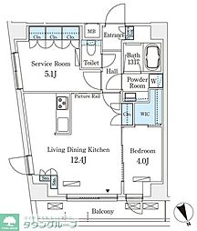 Alivio学芸大学 1SLDKの間取図画像
