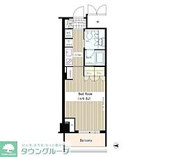 四谷TNビル 1Kの間取図画像