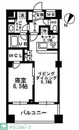 シャンピアグランデ深沢 1LDKの間取図画像