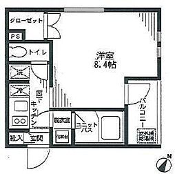 grandgrace雪ヶ谷 1Kの間取図画像