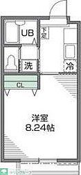 成城サイドヒル 1Kの間取図画像