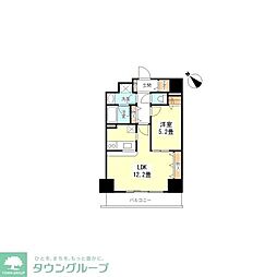 TKフラッツ渋谷 1LDKの間取図画像