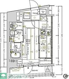 ARKMARK八幡山 1DKの間取図画像