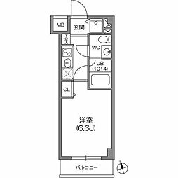 ガーラプレイス八幡山壱番館 1Kの間取図画像