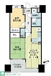 ライオンズステーションプラザ練馬 1SLDKの間取図画像