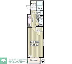 LecielM's 1Kの間取図画像