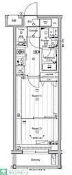 PREMIUMCUBE東高円寺 2Kの間取図画像