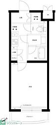 ルーブル駒沢大学参番館 1Kの間取図画像