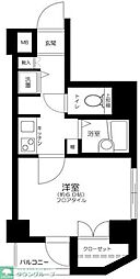 菱和パレス三軒茶屋壱番館 1Kの間取図画像