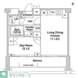 COMFORIA駒場 1LDKの間取図画像