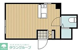 麻布霞町マンション ワンルームの間取図画像