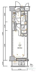 ARTESSIMOFERIO 1Kの間取図画像