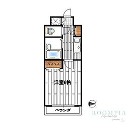 パークマンション 1Kの間取図画像