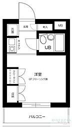 スカイコート西荻窪 1Kの間取図画像