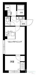 ES-Grande東中野 1LDKの間取図画像