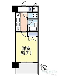 グランヴァン杉並北 1Kの間取図画像