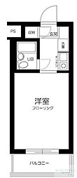 マイステージアムヒューゲル西落合 1Kの間取図画像
