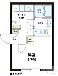 レピュア志村坂上レジデンス 1Kの間取図画像