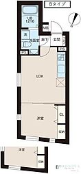 レピュア北池袋駅前レジデンス 1LDKの間取図画像