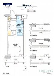 プラウドフラット中野 1Kの間取図画像