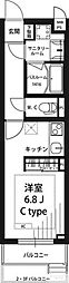 リブリ・サンヴィレッジ22 1Kの間取図画像