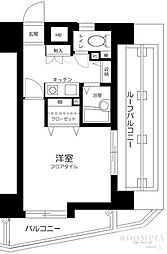 ダイホープラザ上落合 1Kの間取図画像