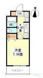 コンフォート西早稲田 1Kの間取図画像