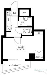 ロイヤルパレス高円寺 1Kの間取図画像