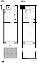 ルーブル早稲田六番館 2Kの間取図画像