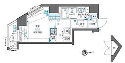 ZOOM新宿下落合 ワンルームの間取図画像