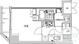 ハーモニーレジデンス早稲田夏目坂 1Kの間取図画像