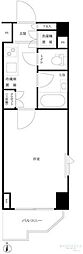 ルーブル西早稲田弐番館 1Kの間取図画像