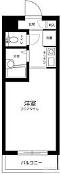 スカイコート神楽坂 1Kの間取図画像