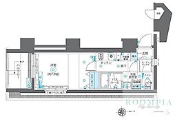 ZOOM新宿下落合 ワンルームの間取図画像