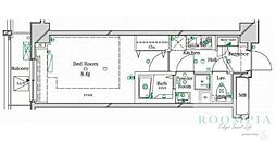 ラフィスタ武蔵関 1Kの間取図画像