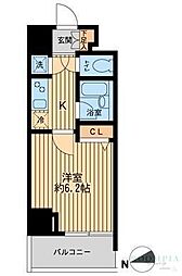 HF早稲田レジデンス 1Kの間取図画像