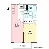 ラ・ヴィYO A202 ｜ 佐賀県佐賀市鍋島町大字八戸溝（賃貸アパート1LDK・2階・35.51㎡） その2