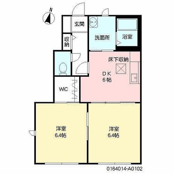 サンフラッツ柿園 A棟 102｜佐賀県佐賀市大和町大字尼寺(賃貸アパート2DK・1階・45.42㎡)の写真 その2