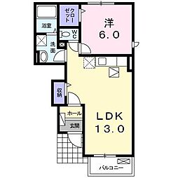 アウローラ2 1LDKの間取図画像